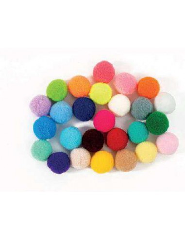 Pompom chiudipacco colori assortiti -...