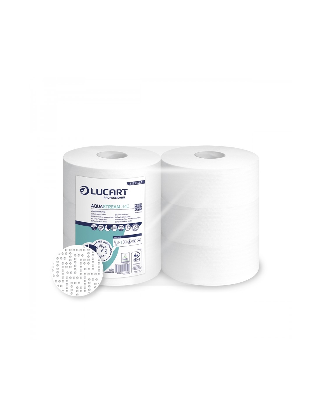 Carta igienica Lucart Aquastream jumbo