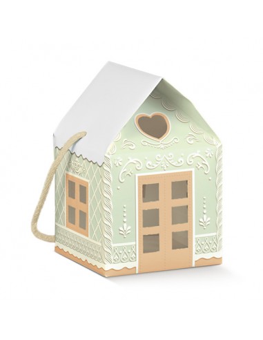 Scatole casetta verde little houses -...