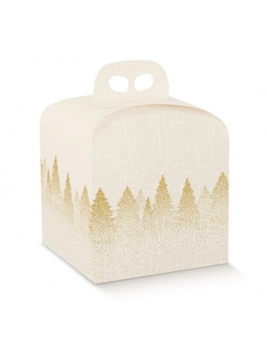 Scatola porta panettone white forest...