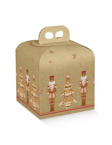 Scatola porta panettone ginger bread...